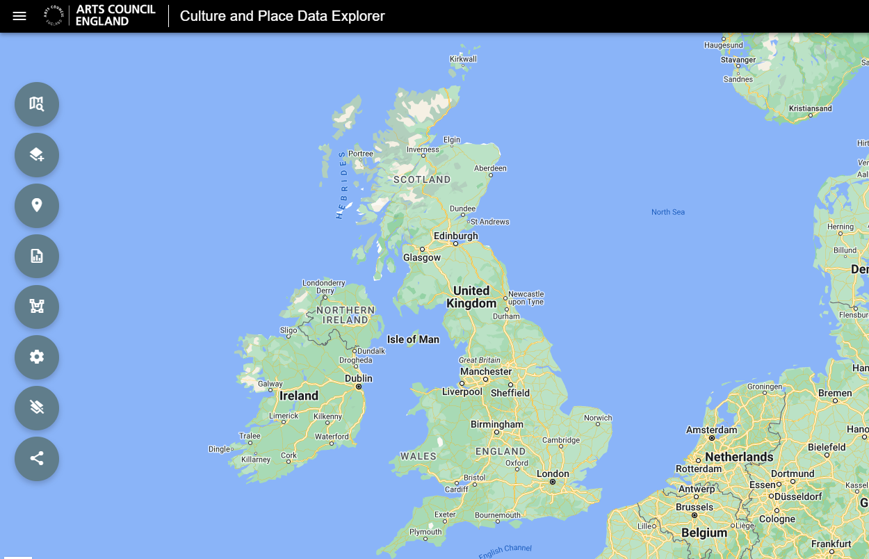 Image of Arts Council Endlgands Data Explorer