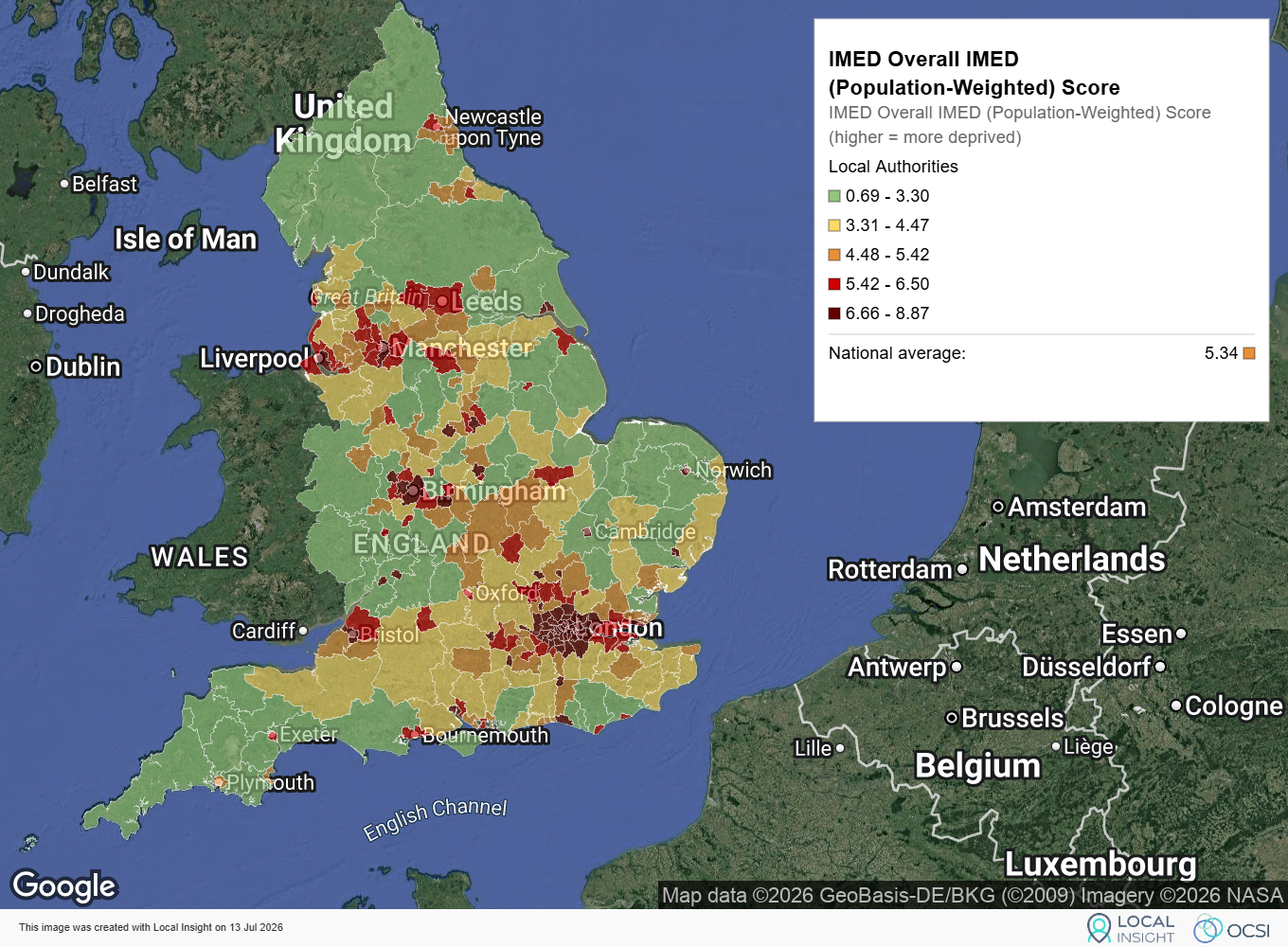 The IMED at the local authority level